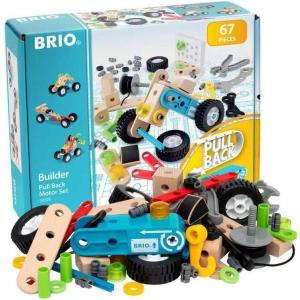 imageBRIO Builder Starter Set 34586  Comprehensive 49 Piece STEM Building Set  Enhanced with Wood and Plastic Pieces  Ideal Learning Toy for Kids Aged 3 and Up  MESH AccreditedPullback Set
