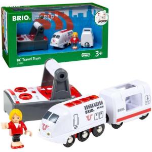 imageBRIO Remote Control Travel Train  Kids Toy with Light and Sound Features  Battery Operated  Compatible with Wooden Railway Tracks  Perfect for Toddlers Age 3