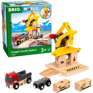 imageBRIO World  33280 Freight Goods Station  Versatile Toy Train Set for Kids  Interactive Play  Sustainable Wood Construction  Ideal for Toddlers Aged 3 and UpSingle