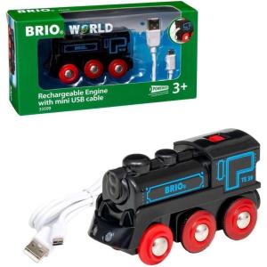 imageBRIO World  33599 Rechargeable Engine  BatteryPowered Toy Train for Kids Aged 3