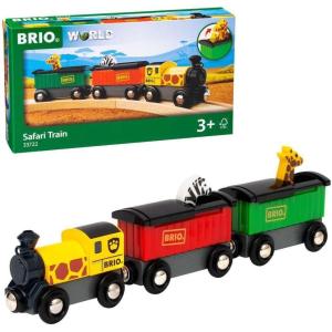 imageBRIO World  33722 Safari Train  Interactive Toy Train Set for Kids Age 3 and Up  Environmentally Conscious  Engine and Animal Wagons IncludedSafari Train