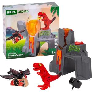imageBRIO World  36092 Dinosaur Erupting Volcano  Toy Train Set for Kids Aged 3 Years Up