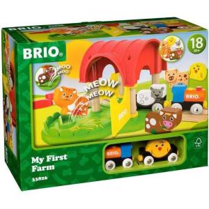 imageBRIO World  33826 My First Farm  12 Piece Wooden Toy Train Set for Kids  Interactive Learning Experience  FSCCertified Wood  Suitable for Ages 18 Months and Up