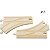 imageBRIO World  33346 Curved Switching Tracks  2 Piece Toy Train Accessory for Kids Ages 3 and Up