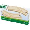 imageBRIO World  33346 Curved Switching Tracks  2 Piece Toy Train Accessory for Kids Ages 3 and Up