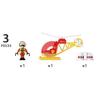 imageBRIO World  33797 Firefighter Helicopter  3 Piece Helicopter Toy for Kids Ages 3 and Up