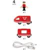 imageBRIO World 33746  Travel Rechargeable Train Set  4 Piece Wooden Toy Train Set for Toddlers  Includes USB Charging Cable  Compatible with All BRIO SetsRechargeable Train