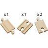 imageBrio World 333334Piece Mini Straight Tracks  Versatile Wooden Train Set Extension  Ideal for Kids Aged 3 amp Up  Compatible with Brio Railway Toys  FSC Certified for Sustainable Forestry