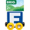 imageBRIO  Letter Train E  Wooden Train Set Accessory Toy for Kids Age 2 Years Up