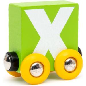 imageBRIO  Letter Train X  Wooden Train Set Accessory Toy for Kids Age 2 Years Up
