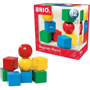 imageBRIO World  30123 Magnetic Blocks  Fun Toddler Toy for Kids Ages 1 and Up