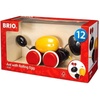 image:imageBRIO Infant ampToddler 30367  Pull Along Ant Wood Toy with Moving Egg for Kids Ages 1 and Up