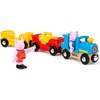 image:imageBRIO World Peppa Pig Train  6Piece Wooden Toy Train Playset with Peppa amp George Figures  Works with All World Railway Sets  FSCCertified  Imaginative Play for Kids Ages 3 amp Up