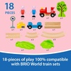image:imageBRIO World Peppa Pig Train Set  18Piece FSCCertified Wooden Railway Set  Includes Peppa and George Figures  Works with All BRIO Train Sets  Ages 3
