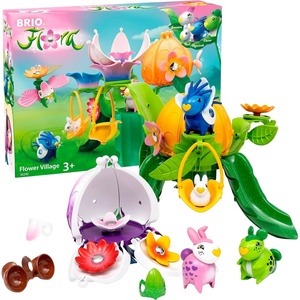 image:imageBRIO Flora Flower Village  25Piece Interactive Build amp Decorate Playset for OpenEnded Imaginative Play  Ages 3